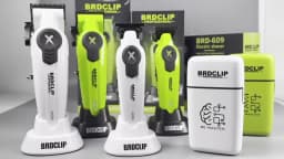 BRDCLIP New White Professional FA1C-T-609 Barber Hair Clipper Set Men's 10000RPM Electric Shaver Hair Trimmer Barbershop Tools
