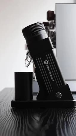 STARSEEKER E55Pro Electric Coffee Grinder 55MM Titanium Cone Burr Stepless Adjustment Espresso Brew Coffee Bean Grinder Black