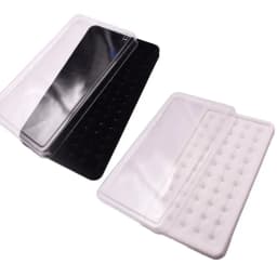 Elegant 50 Grids Diamond Storage Box Display Tray with Clear Lid Suitable for Jewelry Display