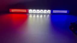 Red White Blue LED Strobe Light Bar Car LED Emergency Flash Light Beacon Auto Vehicle Flashing Safety Signal Lamp 12/24V
