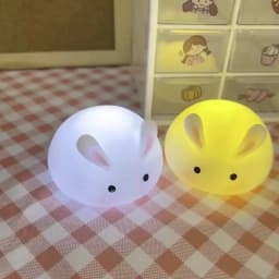 Mini Cute Bunny Night Light Cute Girly Heart Ornament Bedroom Ornament Sleeping Lamp Girl Birthday Gift Atmosphere Table Lamp