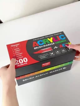 12-288 Colors/Box Christmas-Themed Marker Set - Soft-Tip Straight Liquid Acrylic Markers for DIY Holiday Doodle Art Painting