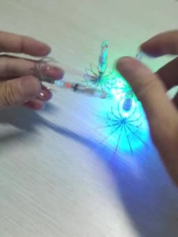 Squid Fishing Hooks with LED lights Lures Fishhooks Light Easy to Use with Anti-Corrosion Materials Lamp Tools 1-2pcs