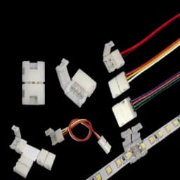 5/10/20pcs LED Strip Connector 2PIN 3PIN 4PIN 5PIN L / T / X Shape 8/10/12mm Free Soldering for 5050 RGB RGBW WS2812 LED Strip