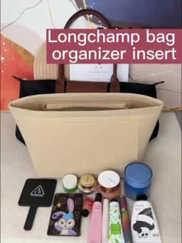 Organizer Insert For Longchamp Large Small Mini Size Totes Bag Felt Storage Bag Purse Insert Handbag Liner Bags Accessories