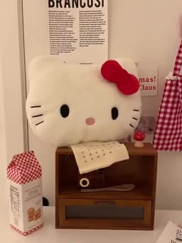 Anime Sanrio Hello Kitty Cute Cartoon Head Plush Pillow Sofa Bedside Cushion Car Cushion Nap Pillow Birthday Gifts for Girl