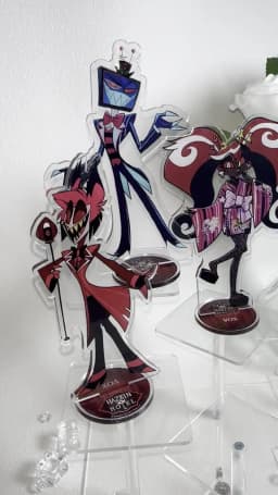 Hot Anime Acrylic Stand 15cm Hell Boss Blitzø/Loona hazbin hotel Tabletop Decorations Exquisite Christmas gift birthday present