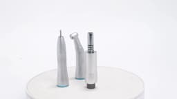 WRC Dental Inner Channel Low Speed Handpiece Set 1:1 Direct Drive Fiber Optic Contra Angle Straight Handpiece Air Motor 40000rpm