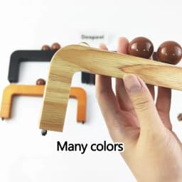 1/2Pcs Deepeel 20cm Bag Frame Wood Handle Wooden Bags Closure Kiss Clasp Purse Lock Buckles DIY Sewing Brackets Accessories