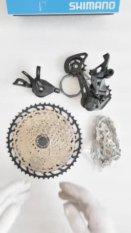 SHIMANO SLX M7100 1x12 Speed Groupset with Shifter Rear Derailleur CN-M6100 Chain Original and Cassette Sprocket 11-50T/52T