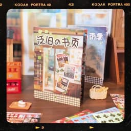 Memories Theme Die-Cut Sticker Book 29 Sheets for Scrapbooking Journal DIY,Planner Collage Diary Decoration Supplies