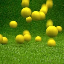 10Pcs Yellow PU Foam Golf Balls Sponge Elastic Indoor Outdoor Practice Training