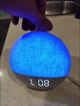 Sunrise Alarm Clock White Noise Sound Machine Wake Up Light 30 Sleep Sounds Bluetooth Speaker Night Light for Bedroom Ideal Gift