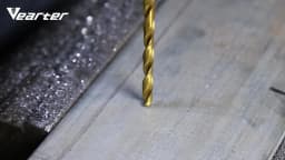 5PCS/Set 5/6/8/10/12mm HSS M2 Metric Titanium Coated Straight Shank Twist Drill Bit 100mm With 6.35mm Hex Shank For Wood Metal