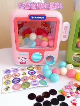 Children Desktop Game Machine Surprise Blind Ball Coin Play Game Mini Clip Doll Claw Arcade Machine Kids Birthday Christmas Gift