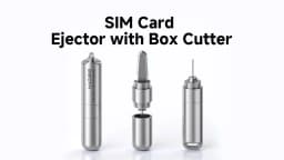 Hagibis Box Cutter SIM Card Tray Removal Tool Eject Pin Portable Keychain Box Opener Reset Tools Package Opener Serrated Blade