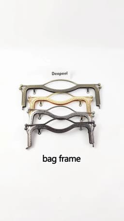 1/2Pcs Deepeel 20.5/27cm Metal Wallet Frame Embossed Hand Pull Parts Purse Bag Handle Kiss Clasp Lock DIY Hardware Accessories