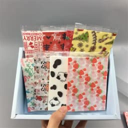 100Pcs DIY Handmade Nougat Candy Packaging Oil Paper Milk Taffy Wrapper New Year Xmas Party Decor