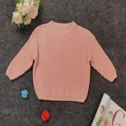 1-5years Kids Fall Winter Sweaters Tops Long Sleeve Knitted Solid Color Thick Pullover jumper For Girls And Boys Warm