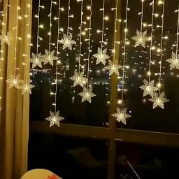 3.5M Christmas Lights LED Fairy String Lights Snowflake Curtain Garland Waterproof For Holiday Party Xmas Decoration 2026