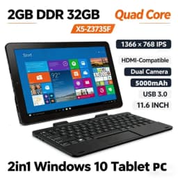 11.6 Inch 2GB RAM 64GB ROM RCA9213 WINDOWS 10 Tablet PC X5-Z3735F Quad Core Up to 1.44 GHz 1366 X 768 IPS Dual Camera WIFI