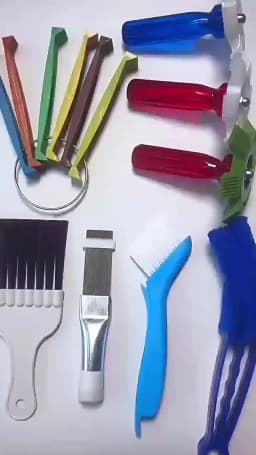 Air Conditioner Condenser Fin Cleaning Brush Coil Condenser Brush AC Fin Comb Stainless Steel Air Refrigerator Fin Brush