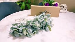 10Pcs Artificial Lambs Ear Greenery Stems Faux Branches for Bride Bouquets Picks Wedding Centerpiece DIY Wreath Floral Arrangeme