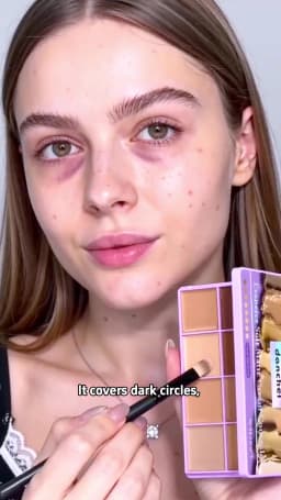 Full Coverage Concealer Palette 8 Colors Soft Matte Cream Concealer With Cosmetic Brush Waterproof Oil Control Long Lasting Cove
