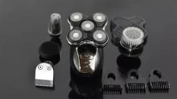 Portable Waterproof Razor 5 in 1 Rotary Razor Beard Clipper Hair Trimmer For Men's Beard Facial Shaving Razor
