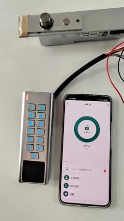 WiFi Tuya App Smart Fingerprint Door Lock Keypad RFID Card Reader Access Controler Outdoor Waterproof Door Access Control System