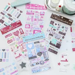 2sheets Kawaii Ins Love Bow Die Cutting Stickers Creative Decoration DIY Diary Album Scrapbook Aesthetics Stationery Stickers