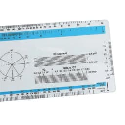 Ruler Student Pocket Reference Guide Electrocardiogram Ruler Cardiogram Transparent Soft Heart Rate Ruler