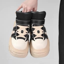 Gothic Ankle Rock Boots 2026 New Punk Style Women Shoes Lace-up Heel Height 6CM Platform Shoes Woman Metal Decor Woman Sneakers