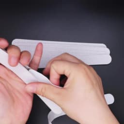 100 Pcs/Lot Replacement Nail Files 80/100/180/240 Grit Half Moon Grey Sandpaper Pads With Metal Handle Removable Durable Files