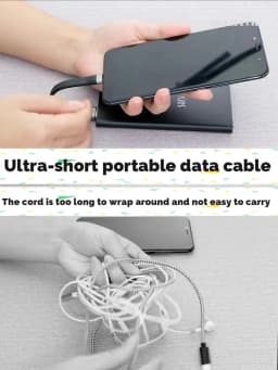 5A Fast Charging Short Cable USB C to C Cable 10Gbps 40Gbps Data Cable Thunderbolt 3 QC4 Cable For Macbook Pro Laptop Cellphone