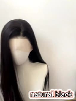 Black Wig 26inch 13x4 Lace Front Wig for Women Lolita Synthetic Wigs Black Hair for Daily Use Cosplay Party Heat-resistant Fiber
