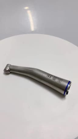 JUMTOP Dental Contra Angle Handpiece 1:1 Blue Ring LED Optic Fiber Internal Water Spray Air Turbine Low Speed Handpiece