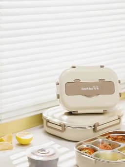 304 Stainless Steel Compartment Insulated Lunch Box Office Worker Students Sealed Portable Bento Microwae Heating Food Container