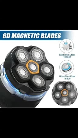 For Magnetic 6 Blade Head Shaver Replacement Heads for DOAO JoyKoi Solimpia Singphere AEXIRI Head Shaver