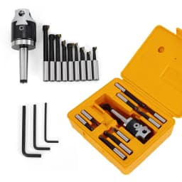 MT2-M10 F1-12 50mm Boring Head + 9pcs 12mm Boring Bar Cnc Milling Tools Kit Set