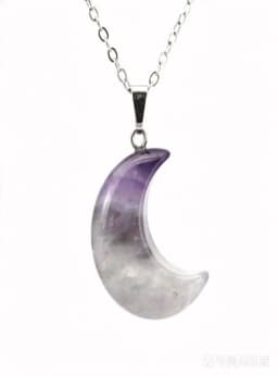 Natural Crystal Stone Crescent Moon Pendant Healing Crystals Quartz Reiki Labradorite Earrings Pendant Necklace For Women Girls