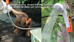 Portable Electric Camping Shower Rechargeable Waterproof Shower Pump For Outdoor Hiking Swimming Climbing Pet Car Clean