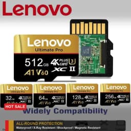 Ultra Lenovo Memory Card 512GB SD Cards TF Cards Micro SD Card 128GB 64GB Data Integrity 8K for Drone / Camera / Smartphone