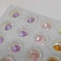 Acrylic Transparent Round Bare Diamond Box Jewelry Storage Display Tray Diamond Gem Storage Tray Counter Display Rack