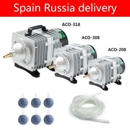 Hailea ACO-208 ACO-308 ACO-318 Electromagnetic Air Compressor Portable Koi Fish Tank Bubble Aquarium Air Pump Pond Aerator
