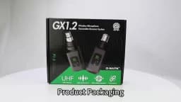 Wireless Microphone System G-MARK GX1.2 2.4G XLR Adapter 16 Channels Audio Transmitter And Receiver For Audio Mixer PA Speaker