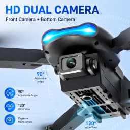 ZNLYRION FPV Drone Dual Camera Optical Flow Hover Foldable RC Quadcopter APP Path Flight Beginner Drone Toy