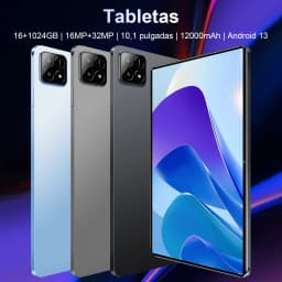 12000mAh Battery Android 13 Tablet 16GB RAM 1TB ROM 16MP+32MP Camera 5G WiFi Portable Tablet Suitable for Daily Entertainment Online Learning Holiday Gift
