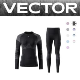 VECTOR Men Women Ski Thermal Underwear Sets Quick Dry Functional Compression Tracksuit Tight Snowboarding Tops and Pants Adult