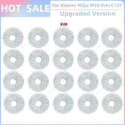 Fit For Xiaomi Mijia M30 Pro /C107 Robot Vacuum Parts Roller Side Brush Cover Hepa Filter Mop Cloth Bracket Dust Bag Accessories